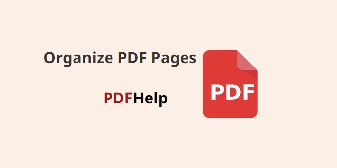 Organize Pdf Pages Online