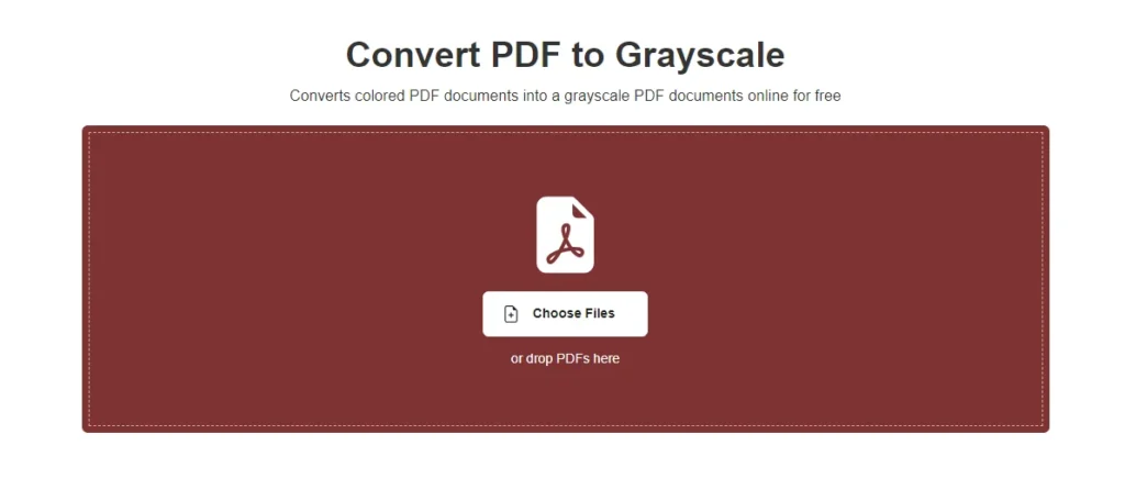 Convert PDF to Grayscale