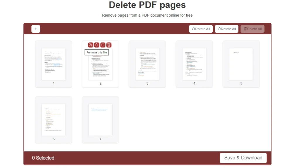 Delete or Remove pdf pages