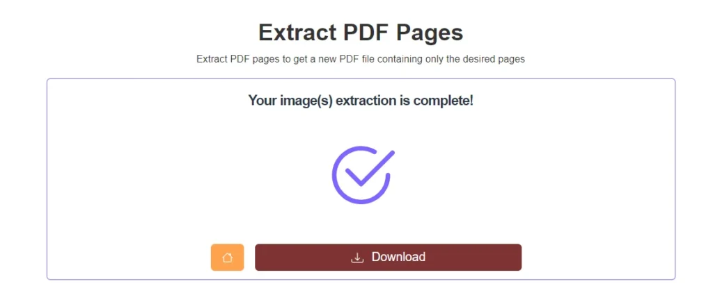 Downloading Extracted Pages