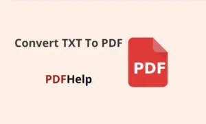how to convert txt to pdf without losing formatting