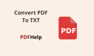 convert pdf to txt file online