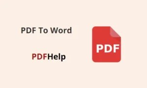 How To Change Pdf To Word Document