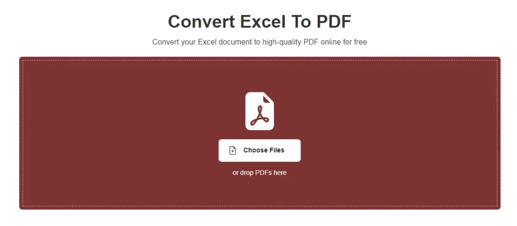 excel to pdf