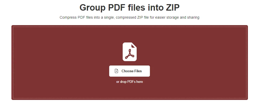 pdf to zip