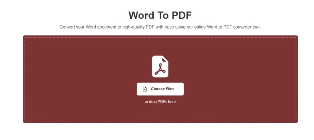 word document to pdf