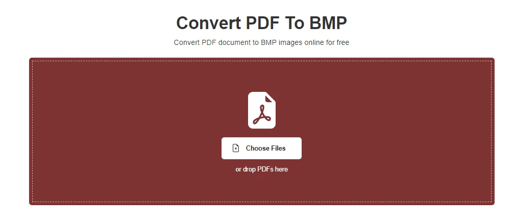 convert pdf to bmp